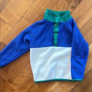 Old Navy Blue and White Fleece Pullover